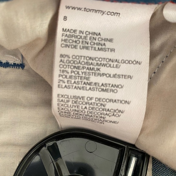 Tommy Hilfiger Trouser Jeans Women’s 8 Blue Stretch Denim w/ Pockets 2014 - Picture 7 of 15